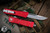 Microtech Combat Troodon OTF Automatic Knife Red 3.8\" Drop Point Stonewash 143-10RD
