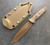 Microtech Socom Alpha Tan G10 Tanto 5" PVD 114-1PVDTN