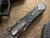 Hawk Knives Deadlock Model B Marble Carbon Fiber OTF 3.5" Blasted D/E Dagger Blade