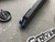 Marfione Cypher Black Alloy DLC/Blue Accents DE 4" Dark Matter M390