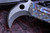 Steve Ryan Karambit Flame Anodized Milled Folder Chisel Grind Two Tone