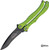 MICROTECH METALMARK BALISONG BUTTERFLY ZOMBIE GREEN ALUMINUM