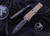 Microtech Troodon OTF Automatic Knife Tan G-10 OTF D/E 3" M390 Dagger Black 138-1GTTA