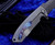 Les George Custom Rockeye Bronze Zirconium Inlay MokuTi Clip Nichols Damascus