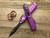 Microtech Ultratech Violet Contour DE Black Serrated 122-2VI