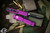 Microtech Ultratech OTF Automatic Knife Violet 3.4\" Drop Point Black 121-1VI