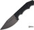 BROUS BLADES TRIPLE THREAT BLACK FIXED BLADE