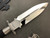 Marfione Custom Interceptor Black Cord Wrap DE M390 Mirror Polish Ramos Leather Sheath