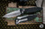 Microtech Socom Elite Automatic Folding Knife Black Aluminum/Grip Inlay 4" M390 Tanto Stonewash 161A-10