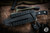 Microtech Arbiter Fixed Blade Knife Black Polymer 8.75" M390 Apocalyptic Stonewash 104-10AP