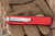 Microtech Ultratech OTF Automatic Knife Red Aluminum 3.4" M390 Dagger Stonewash 122-10RD
