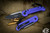 Microtech LUDT Purple Aluminum Automatic Folding Knife 3.4\" Black 135-1PU