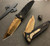 Marfione Custom Socom Elite Stingray Inlay Vegas Forge Bronzed Razorwire Damascus Tanto