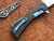 Marfione Custom/Koji Hara "Closer" Carbon Fiber Blue Accents Hand Rubbed Satin