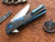Marfione Custom/Koji Hara "Closer" Carbon Fiber Blue Accents Hand Rubbed Satin