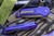 Microtech LUDT Automatic Folding Knife Purple 3.4" Bronze 135-13PU
