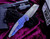Scorpion 6 Knives Overfall Custom Purple Milled Titanium Armor Core Damascus 2018
