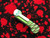 KEYBAR Chaves Knives Edition Green Titanium Skull Clip USN G9 1