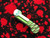 KEYBAR Chaves Knives Edition Green Titanium Skull Clip USN G9
