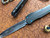 Marfione Custom Cypher Black Alloy OTF Vegas Forge Blued Herringbone Damascus TKI 2018