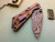 Mick Strider Custom SnG Cobalt Damascus/Anodized Titanium Sole Authorship Damascus