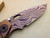 Mick Strider Custom SnG Cobalt Damascus/Anodized Titanium Sole Authorship Damascus