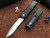 Microtech Marfione Combat Troodon Blue Accents Recurve Hand Satin M390