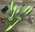 Microtech Tachyon III Balisong Hulk Green/Purple Accents SE 173-1IH