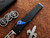Microtech Marfione Halo V Custom Blue Accents SE Mirror Polish M390