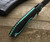 Millit Knives Max Evolution Custom Jerry Moen Black/Green Accents CTS-XHP