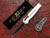 Piranha Rated R  Silver Alloy OTF Auto 3.5" 154CM Black Clip Point