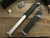 Microtech Marfione HALO V Meteorite Inlay Blue Hardware SE Mirror Polish M390