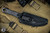 Microtech Borka SBK Fixed Blade Knife Carbon Fiber 5.25" Persian Black DLC 200-1DLCCFS