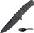 PROTECH SPINDRIFT ELISHEWITZ FIXED BLADE BLACK GRAY G-10 SD4