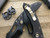 Microtech/Borka Blades Stitch Auto Bronze Accents Black DLC Serrated M390 169-2DLC