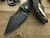 Microtech/Borka Blades Stitch Auto Bronze Accents Black DLC Serrated M390 169-2DLC