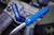 Microtech Ultratech Blue OTF Automatic Knife D/E 3.4" 204P Dagger Satin Serrated 122-5BL