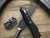 Microtech Ultratech Hellhound CF Silver Ringed Hardware Black DLC 119-1DLCCF