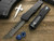 Microtech Marfione Custom Hellhound Combat Troodon CF/TI Vegas Forge Spirograph Damascus