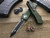 Microtech Combat Troodon OTF Automatic Knife OD Green 3.8" Double Serrated Black 142-D3OD