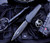 Microtech Cypher Smooth Handle OTF DE 4" Black M390 Serrated 242S-3T