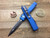 Microtech Ultratech Blue Contour Smooth DE Black 122-1CCBL