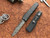Microtech UTX-85 Signature CF Top OTF Blue Accents Damascus SE 231-16CFTI