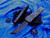 Microtech Combat Troodon CF/Alloy Blue Ringed Hardware Hellhound Tanto DLC 219-1DLCCFTI