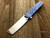 Sharknivco Edison Barajas Japanese Tanto Black Timascus Hand Rubbed Satin