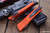 Microtech Combat Troodon Orange OTF Automatic 3.8" Dagger Serrated Black 142-2OR