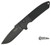 PROTECH LES GEORGE ROCKEYE KNIFE 3.3" BLACK PLAIN