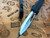Microtech Marfione Cypher OTF Smooth Blue Accents DE Mirror Polish M390