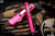 Microtech UTX-85 Pink OTF Automatic Knife 3\" Stonewash Drop Point 231-10PK