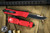 Microtech Combat Troodon OTF Automatic Knife Red 3.8\" Drop Point Black 143-1RD 